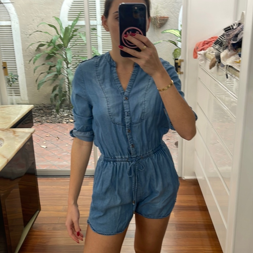 Denim romper